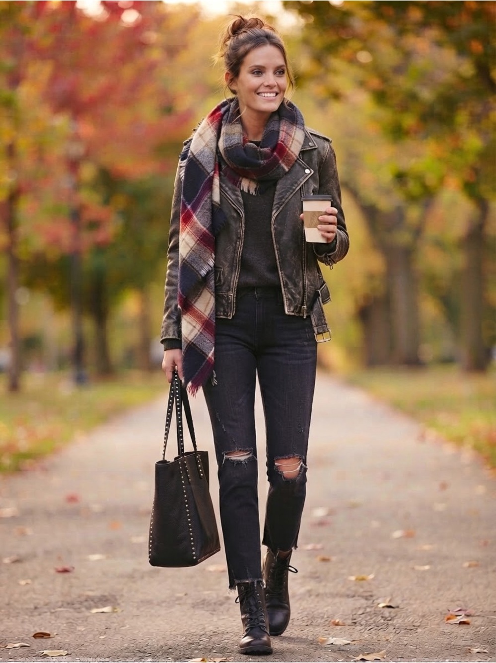 ♥️💙Indie Madewell 100% Wool Plaid Blanket Scarf